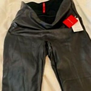 Spanx Faux Leather Leggings for Women, Size XL